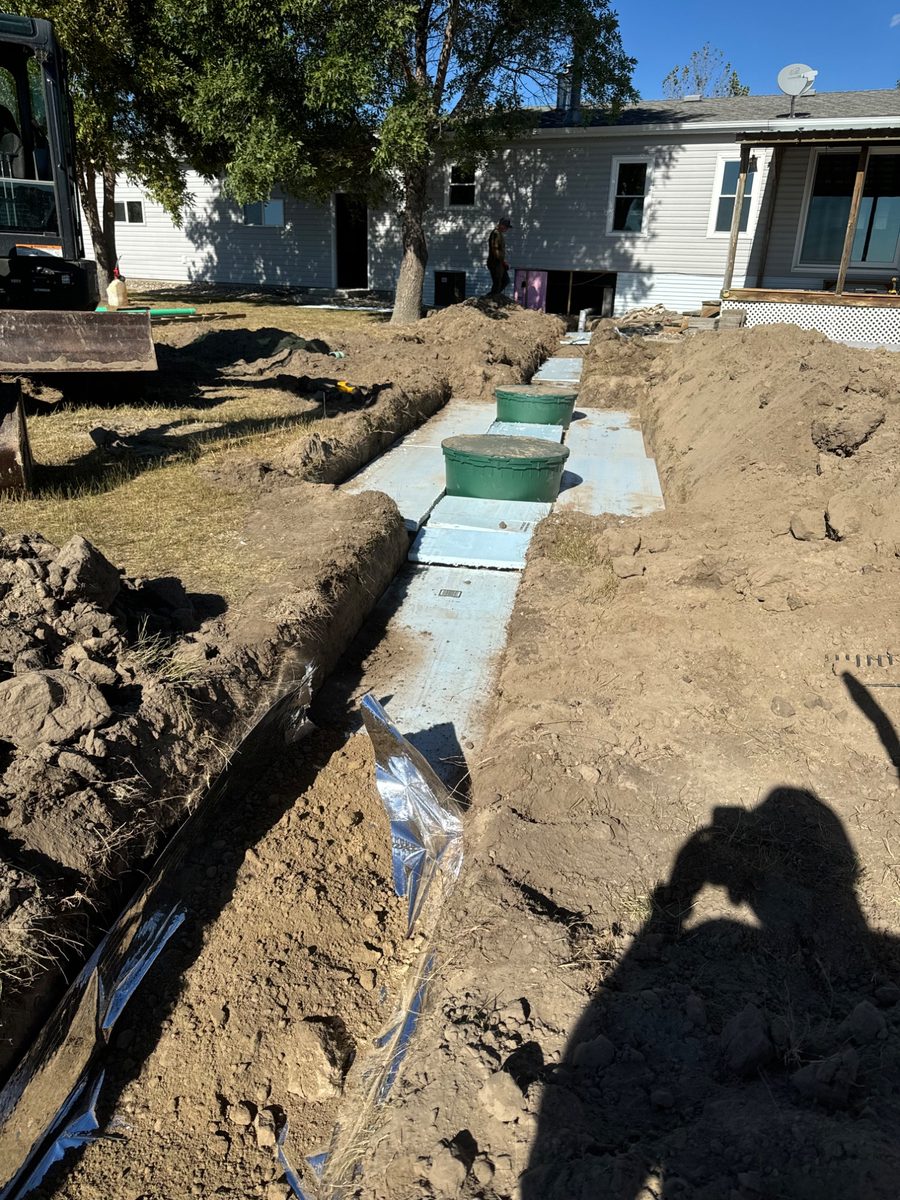 Septic system installation and drainage work by Dakota Earthworks in North Dakota