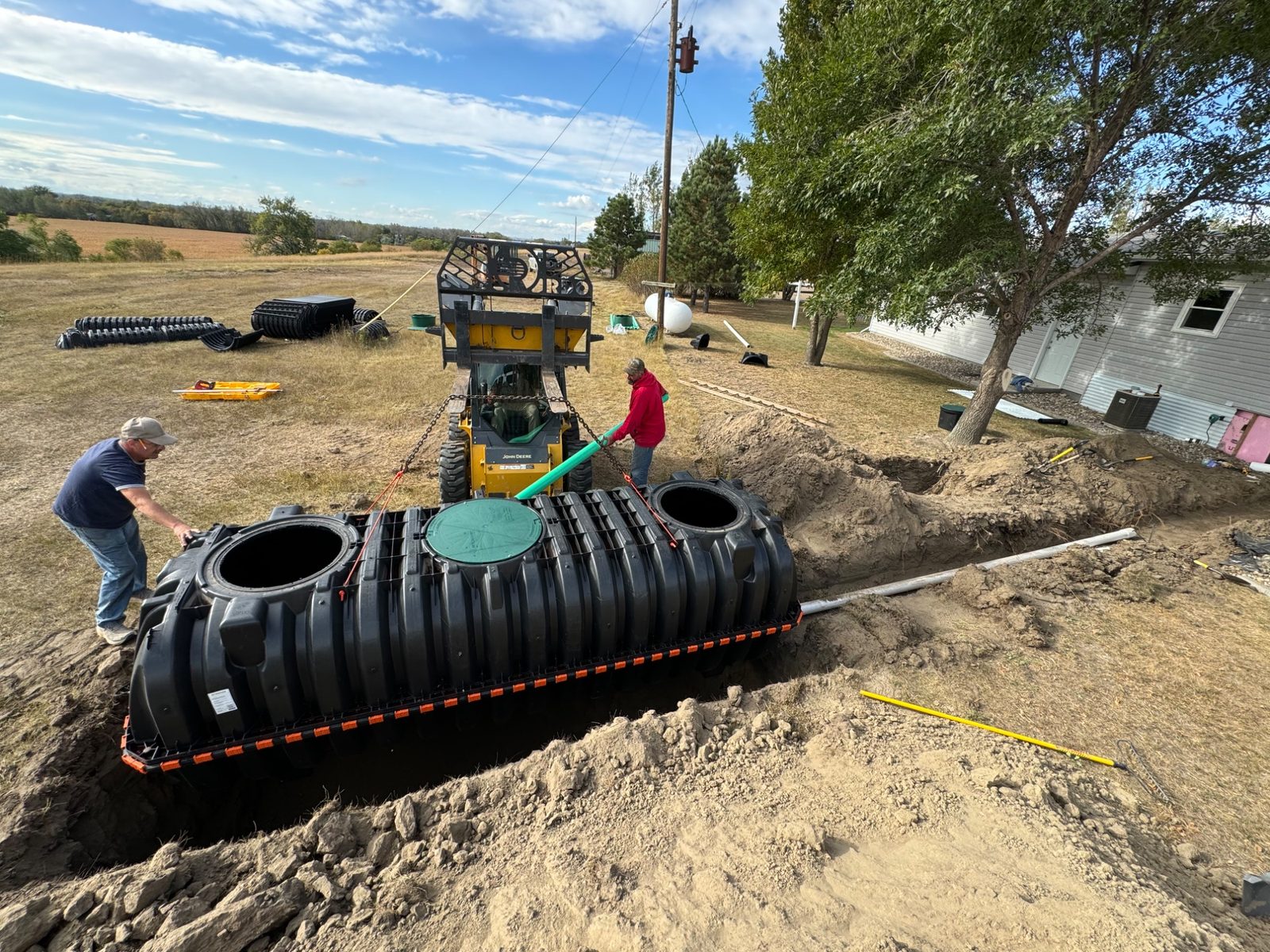 Septic tank installation North Dakota Dakota Earthworks